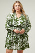 Angelique Jacobean Starla Smocked Tiered Mini Dress Curve